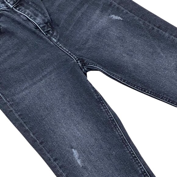 Women’s Second Earth jeans denim black frayed at the hems 2010s - Picture 6 of 8